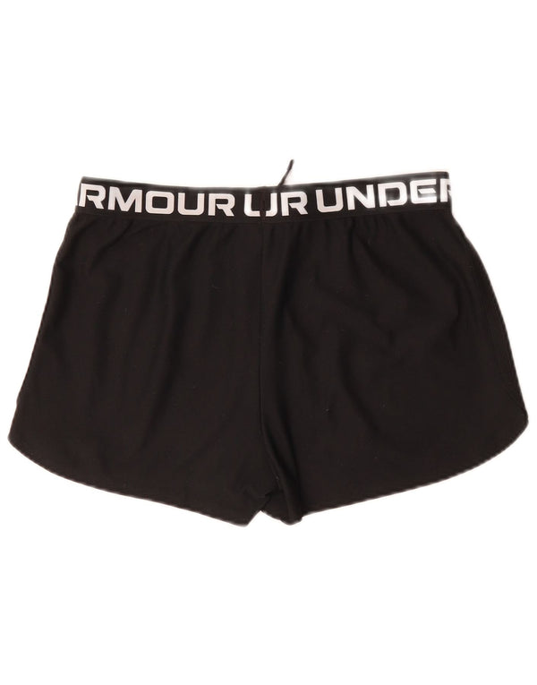 Pantaloni scurți sport grafic pentru fete UNDER ARMOUR 13-14 ani XL poliester negru