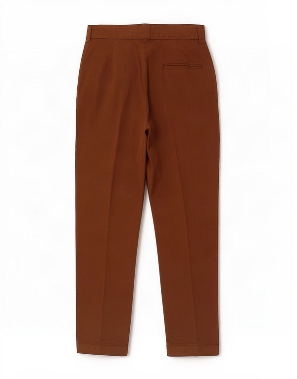 Pantaloni chino pentru femei cu talie înaltă Zara XS W24 L25 maro