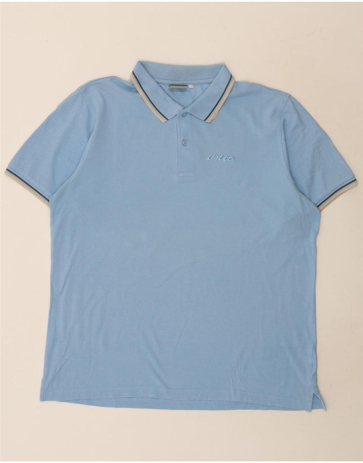 Tricou polo pentru bărbați Lotto XL Albastru