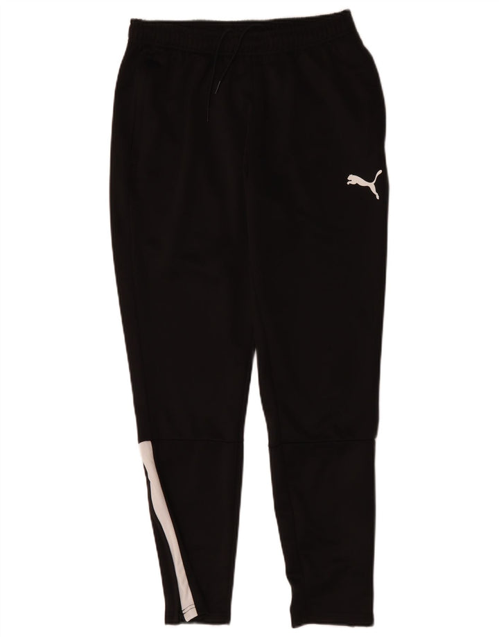 Pantaloni de trening Puma pentru bărbați, negru mediu, poliester color bloc