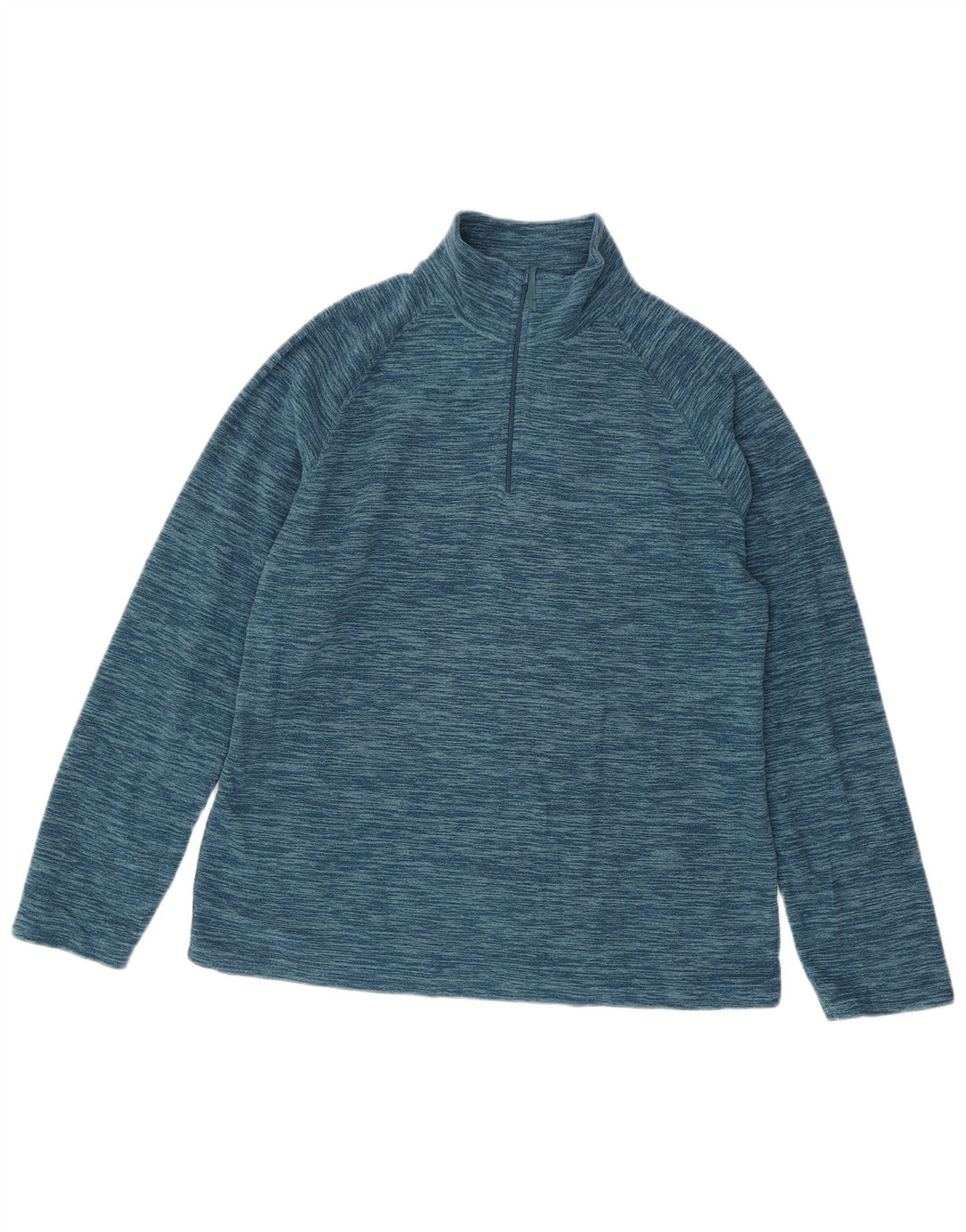 Jumper pentru bărbați Mountain Warehouse, din lână, cu fermoar și gât, albastru mijlociu