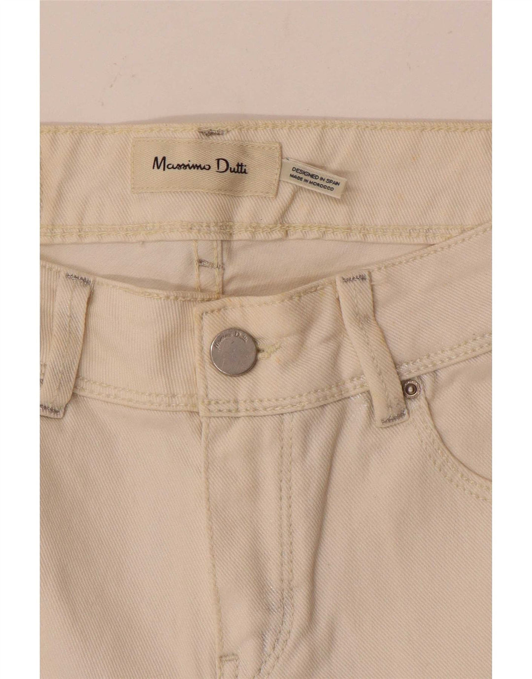 Blugi skinny pentru femei Massimo Dutti W26 L28 alb