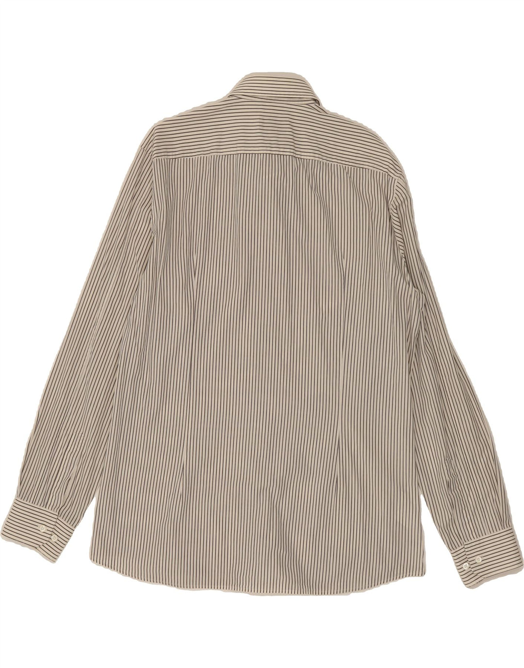 HUGO BOSS Mens Shirt XL White Pinstripe Cotton Vintage Hugo Boss and Second-Hand Hugo Boss from Messina Hembry 