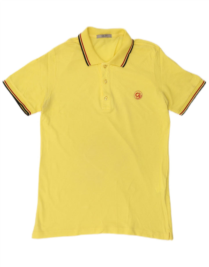 Tricou polo pentru bărbați GAUDI, bumbac galben mare