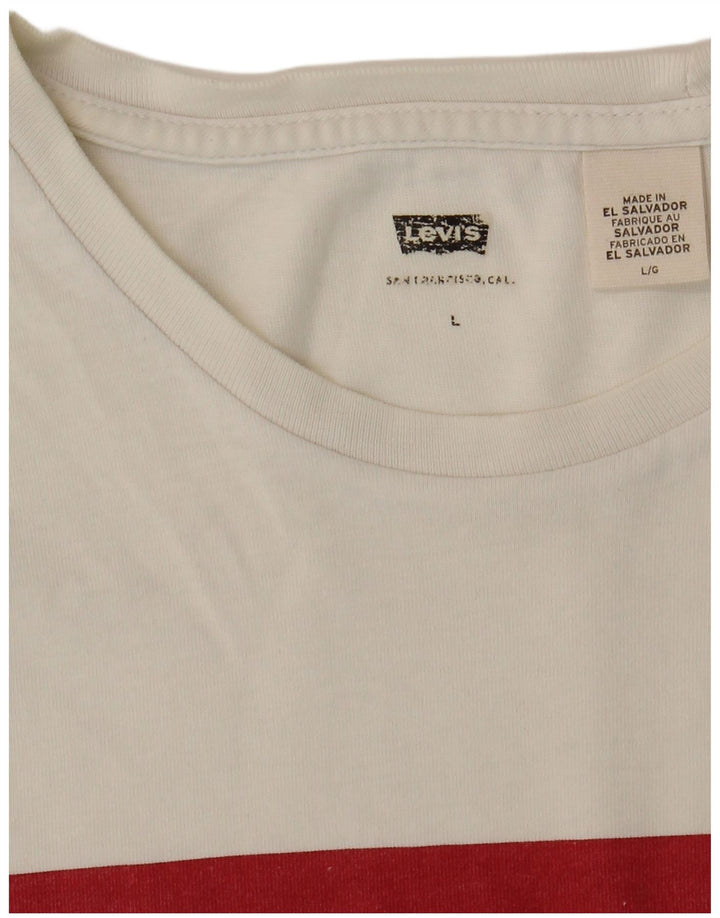 Tricou grafic pentru bărbați Levi's Top Large White