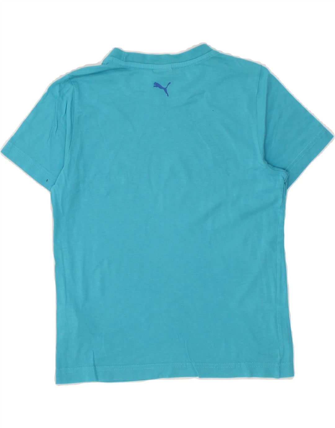 PUMA Boys Graphic T-Shirt Top 9-10 Years Medium Blue Cotton Vintage Puma and Second-Hand Puma from Messina Hembry 