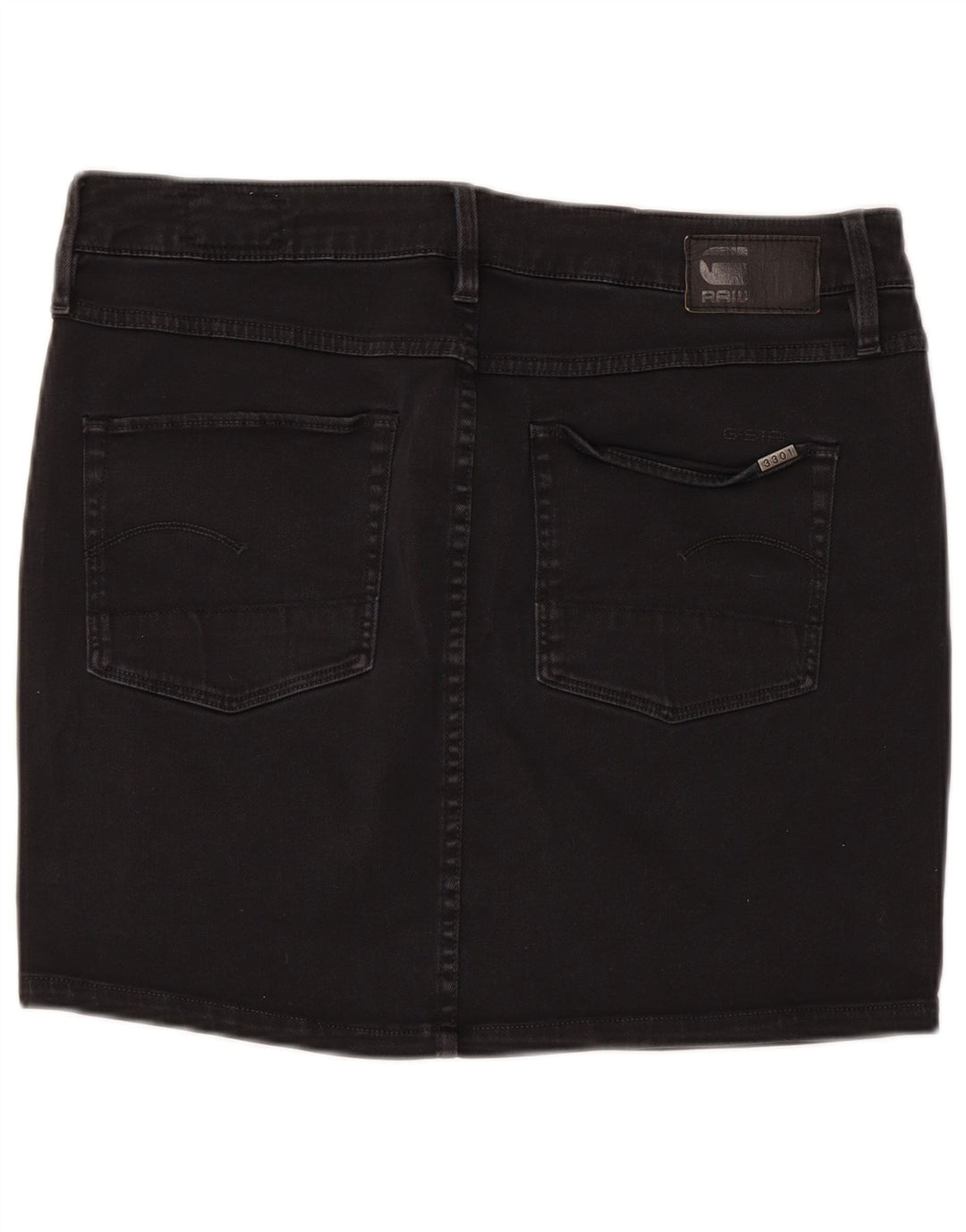 Fusta mini de blugi pentru femei G-Star W30 bumbac negru mediu