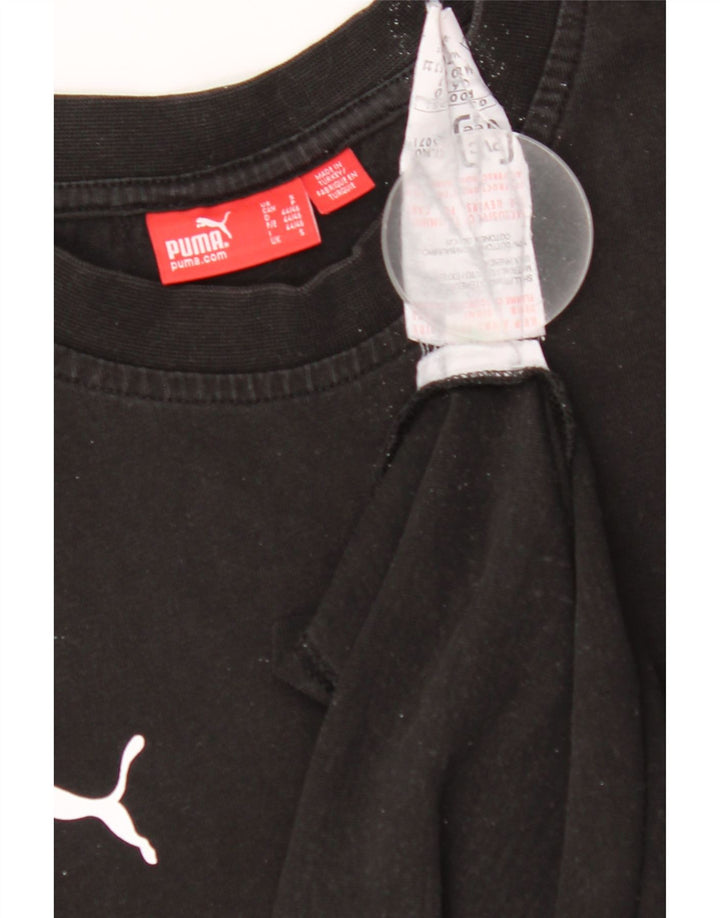 Tricou grafic Puma pentru bărbați Top mic bumbac negru
