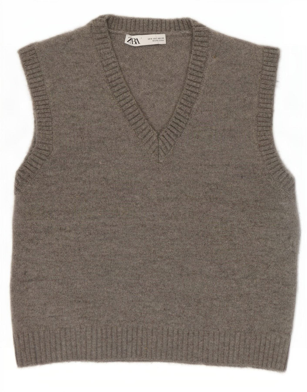 Vesta Zara Femei Tank Top UK 10 Small Gri