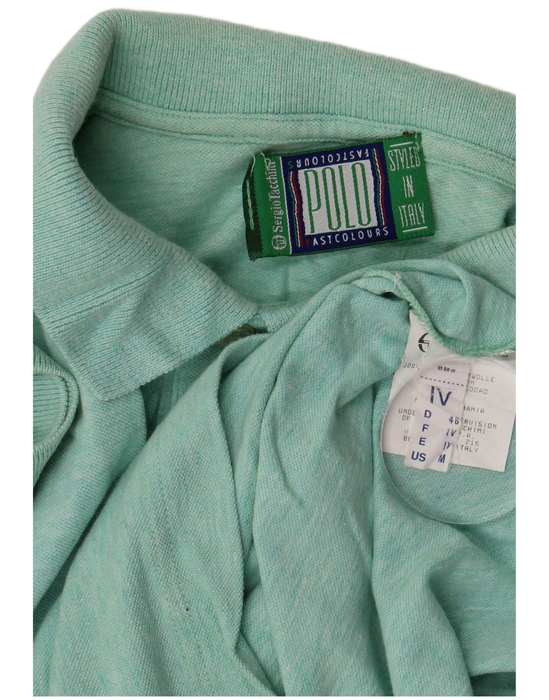 Tricou polo Sergio Tacchini pentru bărbați, bumbac verde mediu