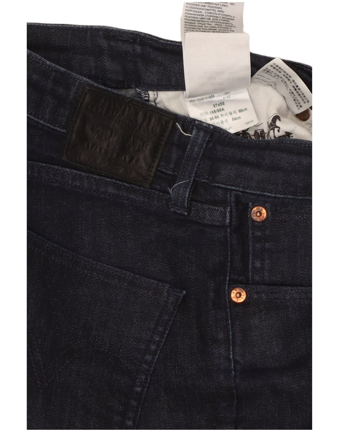 Blugi skinny de damă LEVI'S W27 L32 bumbac bleumarin