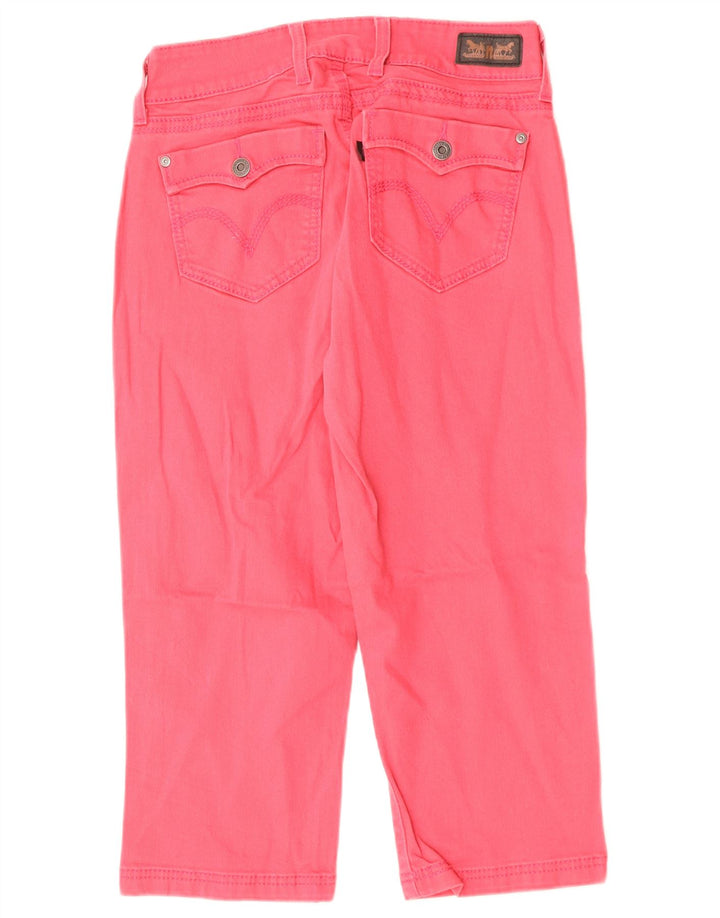 Jeans Capri pentru femei LEVI'S US 8 Medium W28 L19 Bumbac roz