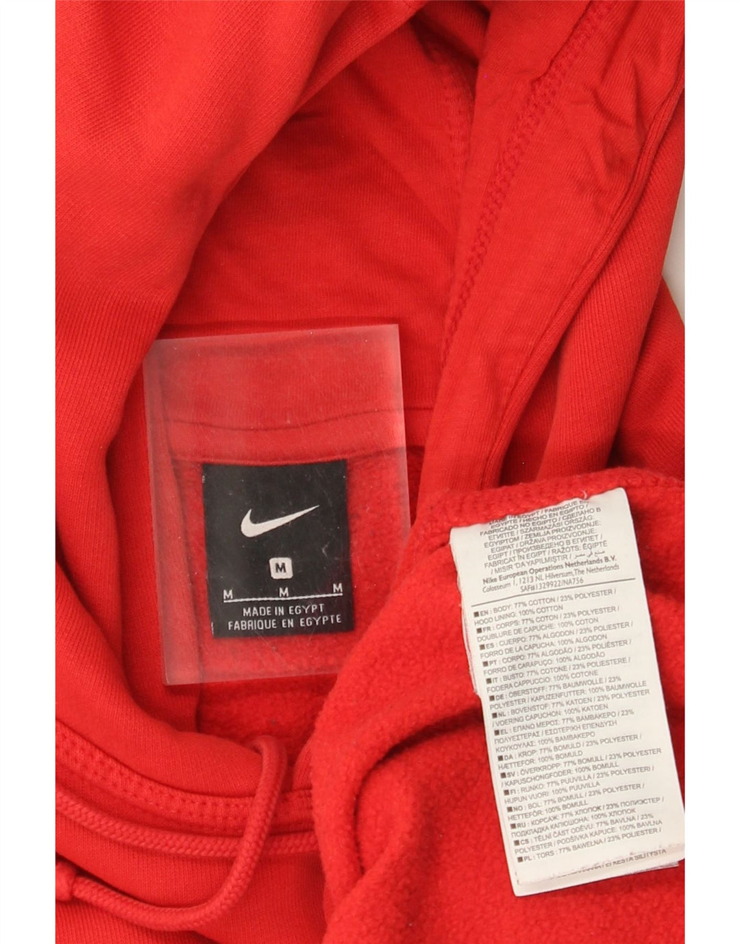 Pulover Nike pentru bărbați, bumbac roșu mediu