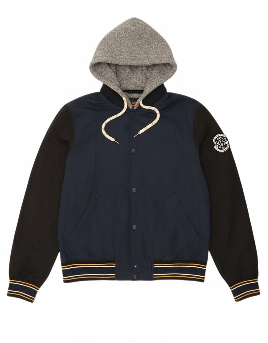 Jachetă Varsity Grafică Superdry pentru bărbați UK 40, mare, albastru bleumarin