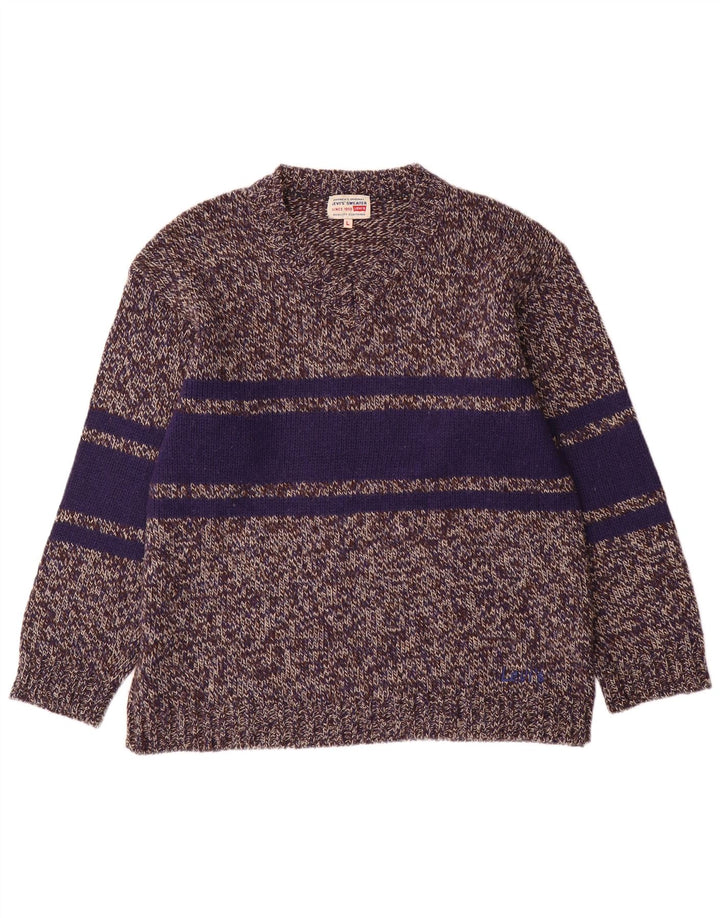 Pulover cu decolteu în V Levi's pentru bărbați, mare, gri, poliacrilic