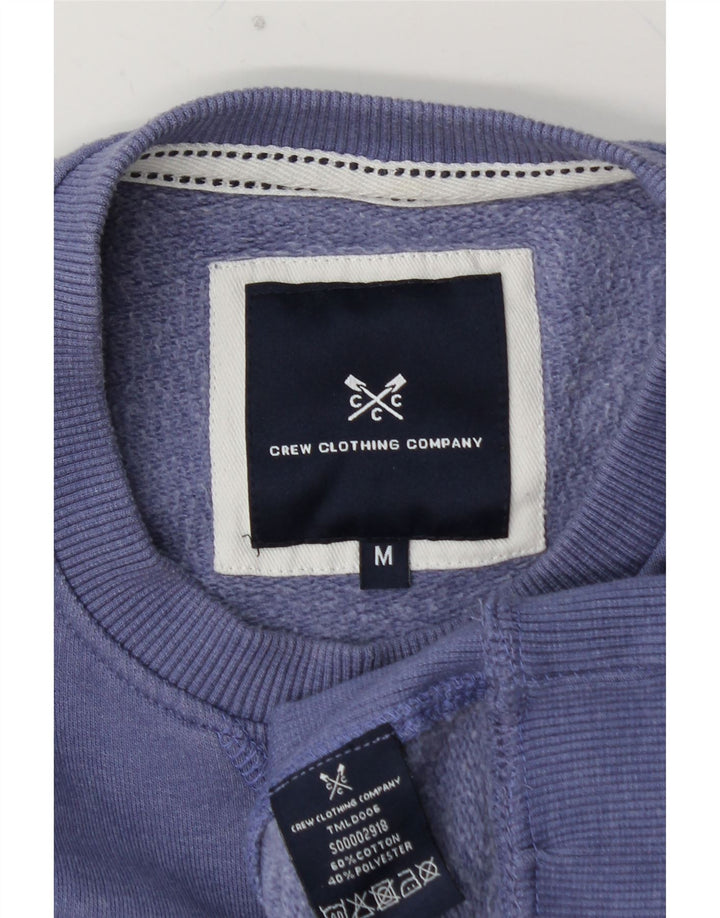 CREW CLOTHING Hanorac pentru bărbați Pulover Bumbac violet mediu