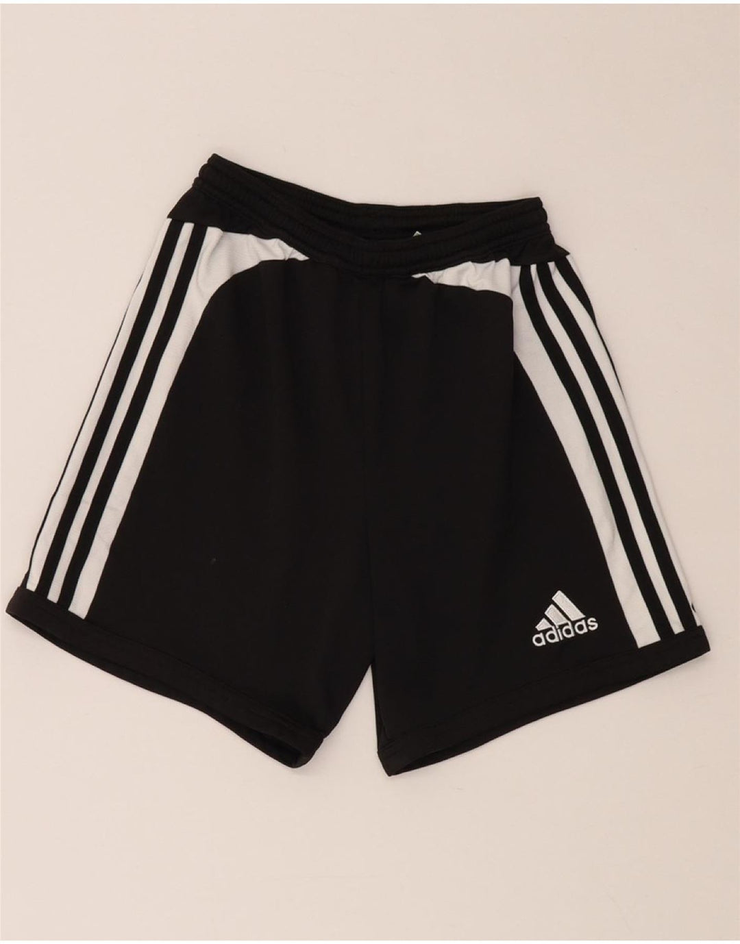 Pantaloni scurți sport ADIDAS pentru băieți 12-13 ani, negru, poliester color bloc