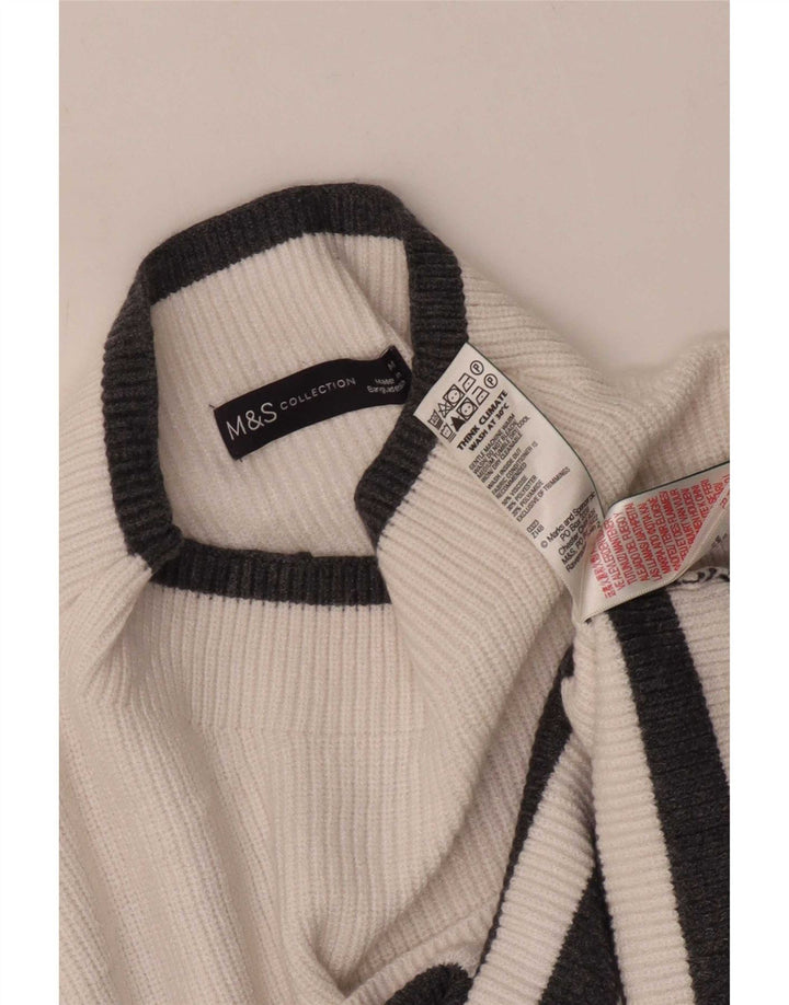 Pulover cu gât țestoasă pentru femei Marks & Spencer UK 14 Medium White
