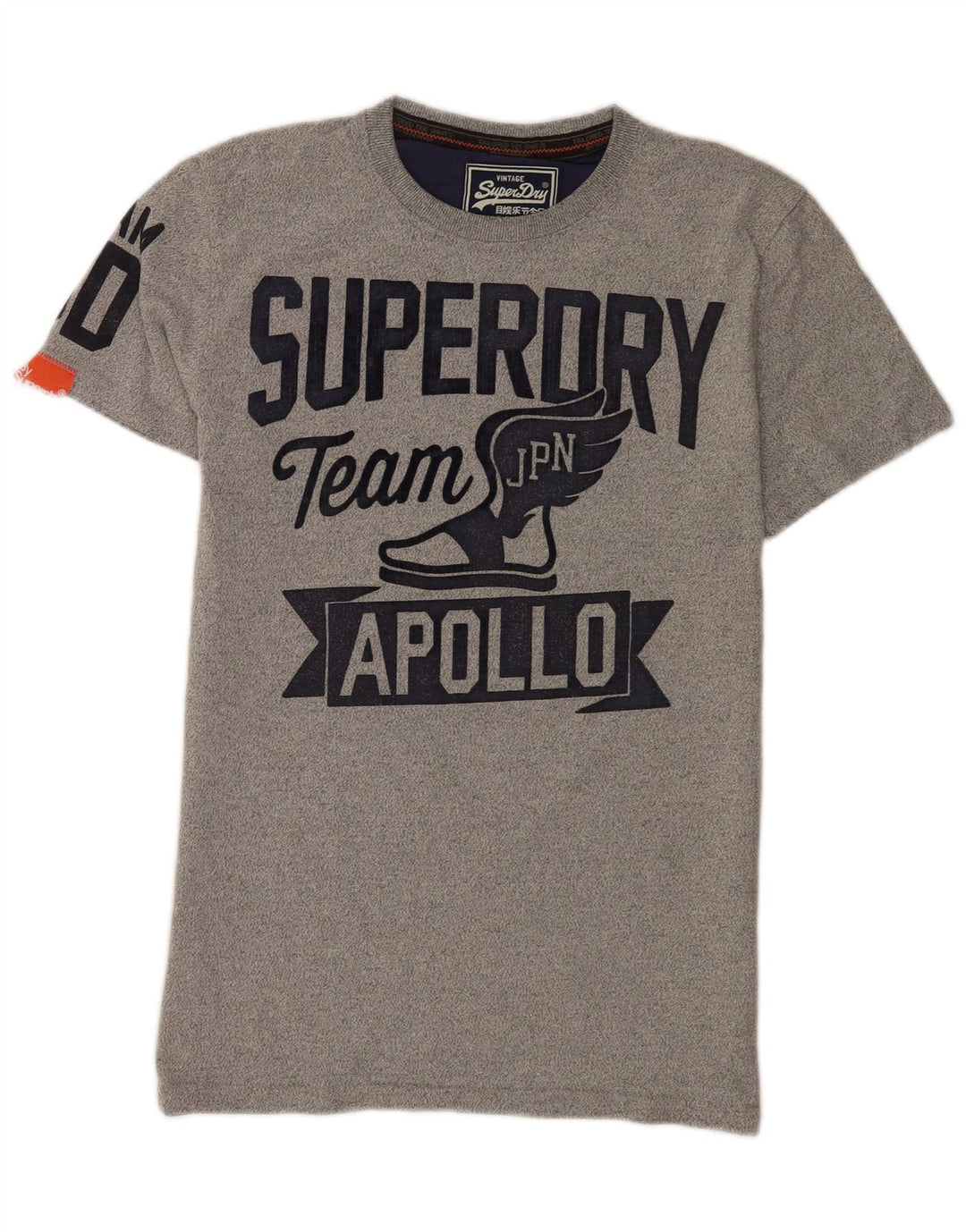 Tricou grafic pentru bărbați Superdry Top din bumbac gri mediu