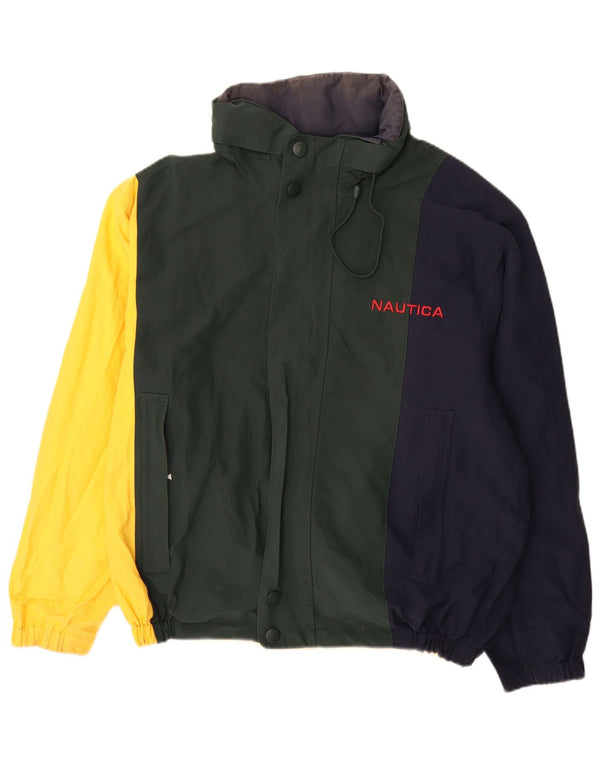 Jachetă reversibilă pentru bărbați Nautica UK 40, mare, multicolor, color block, bumbac