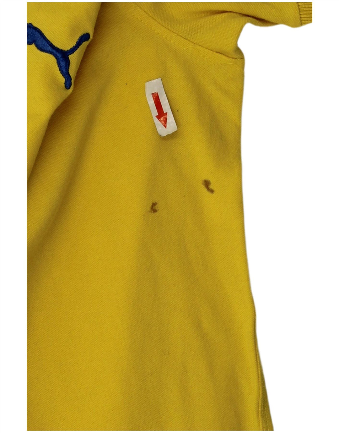 Tricou polo Puma pentru bărbați, bumbac galben mic