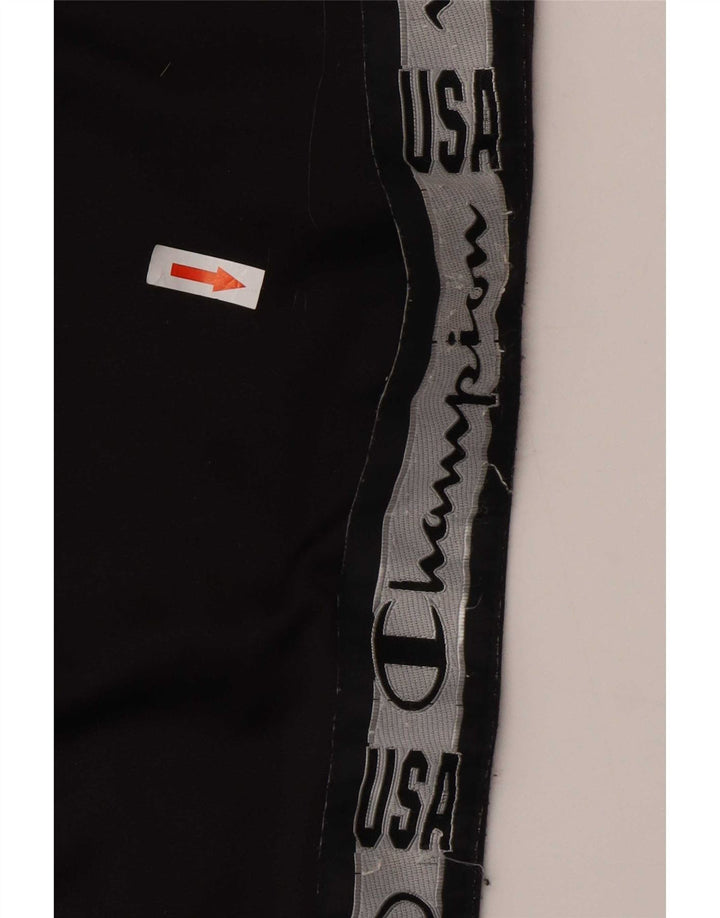 Pantaloni de trening grafic pentru bărbați Champion, mari, negru, poliester color bloc