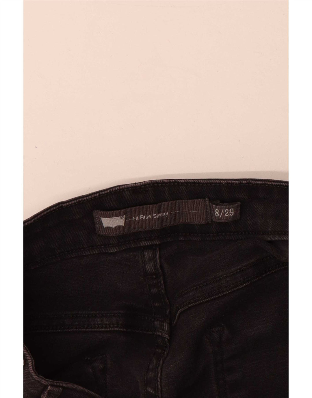 Blugi skinny pentru femei cu talie înaltă Levi's W29 L31 gri