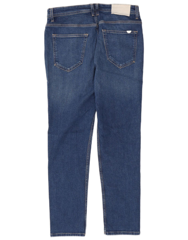 Blugi slim pentru bărbați Zara EU 42 Large W32 L29 Blue Bumbac