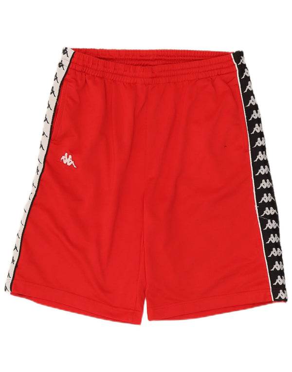 KAPPA Mens Graphic Sport Shorts XL  Red Colourblock
