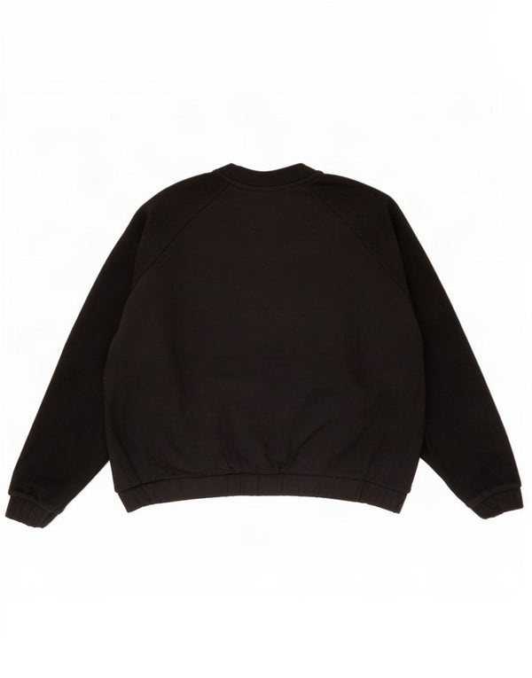 Pulover adidas supradimensionat pentru femei UK 20/22 XL bumbac negru