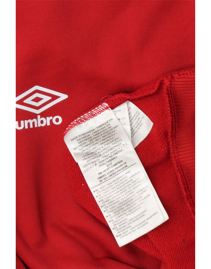 Umbro Băieți Pulover Grafic Pulover 13-14 Ani Poliester Roșu