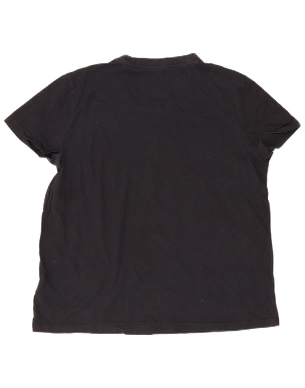 Tricou grafic Adidas pentru femei Top UK 24/26 2XL Bumbac negru