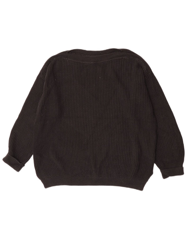 Pulover pentru femei Marks & Spencer Crop Boat Gât, UK 16 Large Black