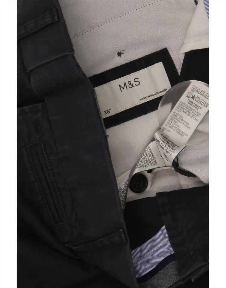 Pantaloni scurți chino pentru bărbați Marks & Spencer W36, mari, albastru, bumbac
