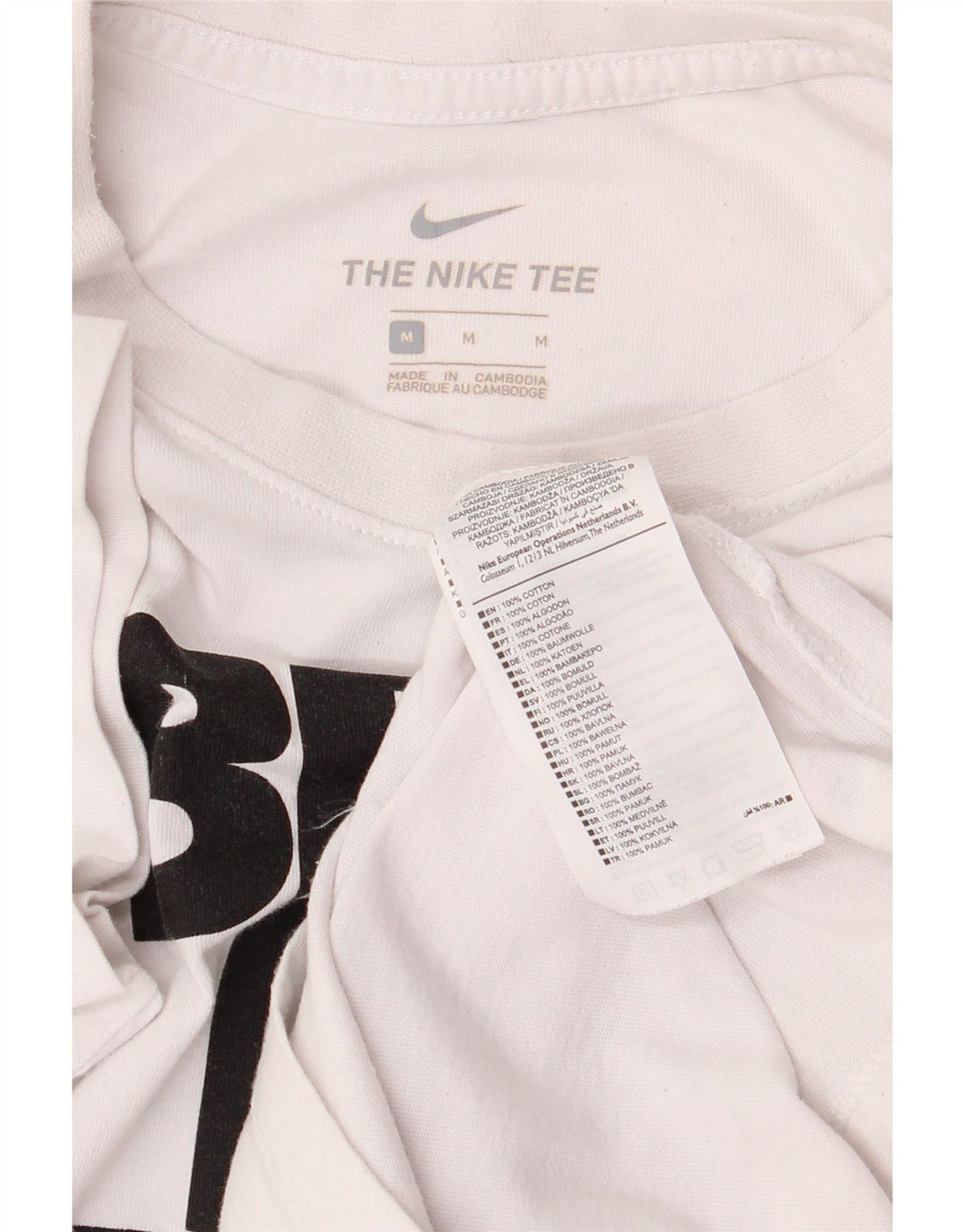 Tricou grafic pentru bărbați Nike Top Medium White Bumbac