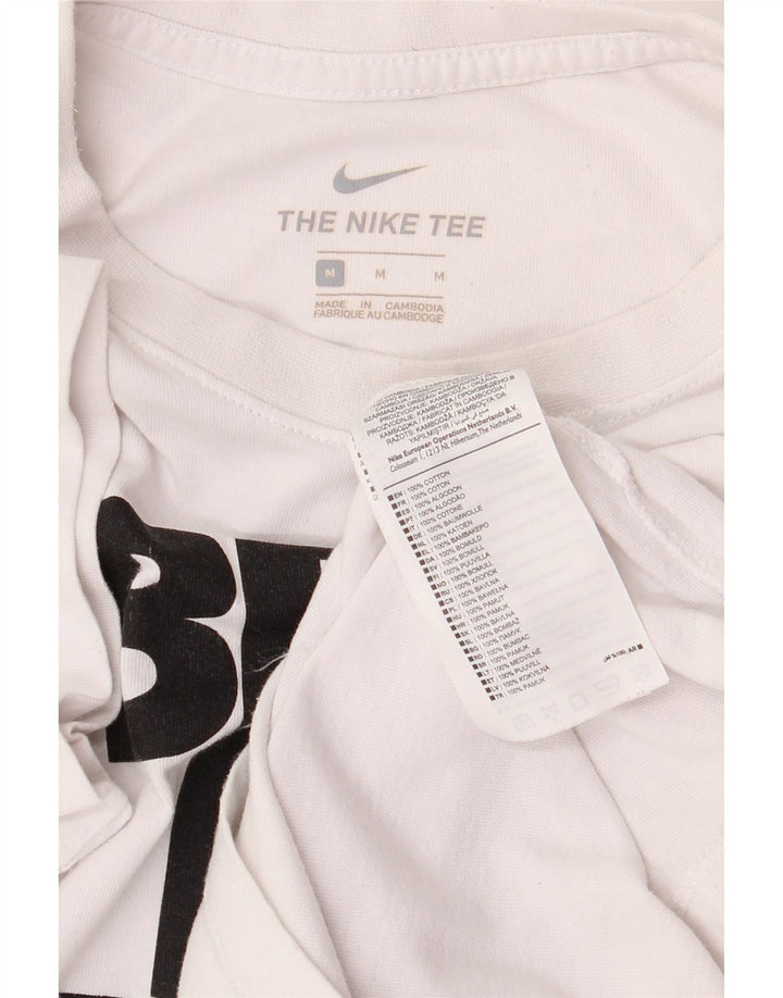 Tricou grafic pentru bărbați Nike Top Medium White Bumbac