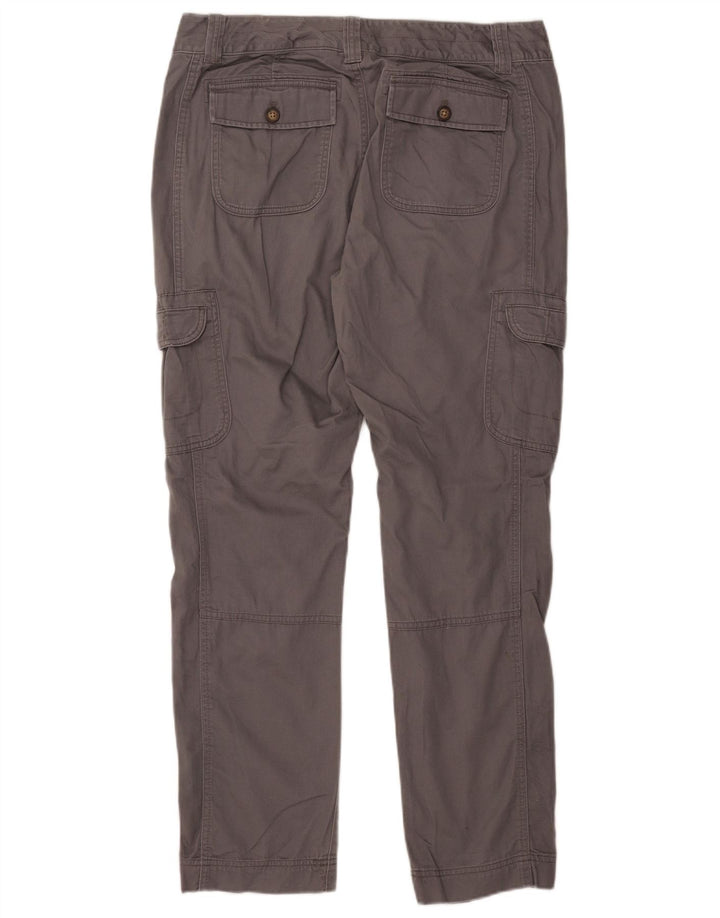 EDDIE BAUER Pantaloni cargo drepti pentru femei US 12 Large W35 L30 Bumbac gri
