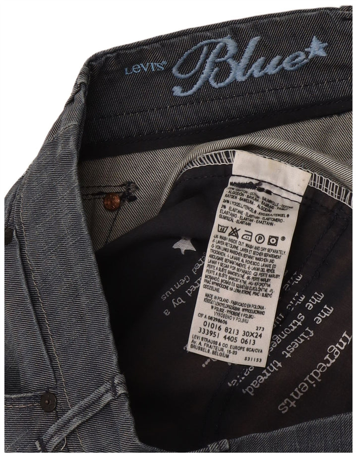 Pantaloni tăiați pentru femei Levi's L30 L24 Bumbac albastru