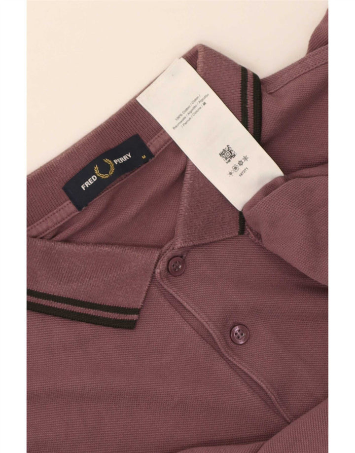 Cămașă polo Fred Perry pentru bărbați, bumbac cu dungi maro mediu