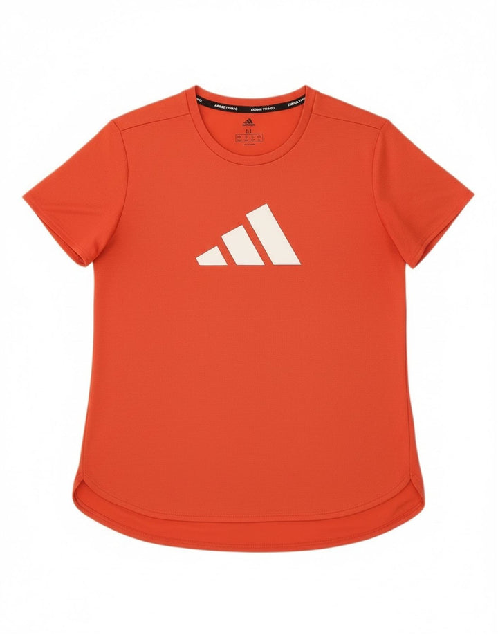 Tricou grafic Adidas pentru femei Top UK 12/14 Poliester portocaliu mediu