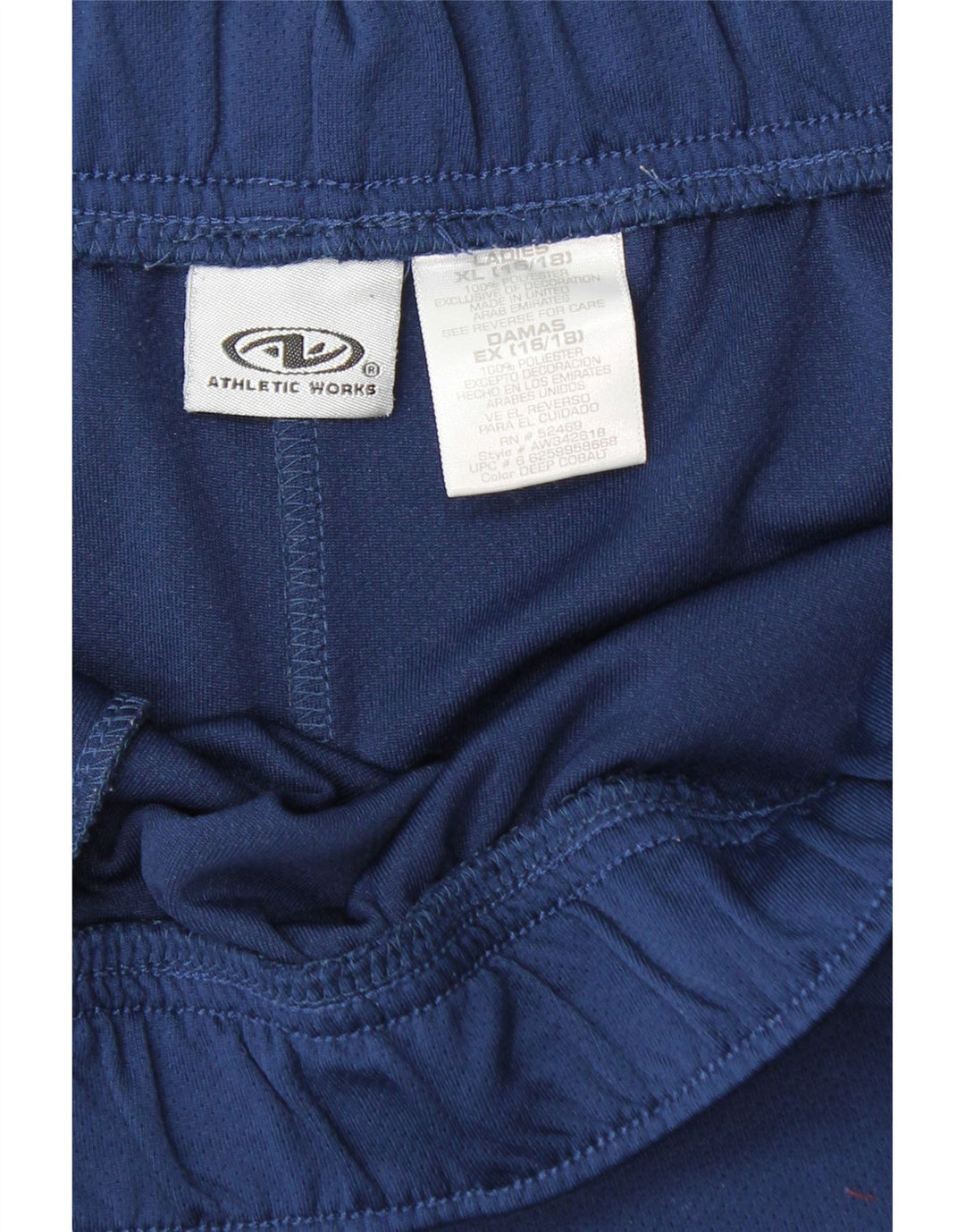 Pantaloni scurti sport pentru femei VINTAGE UK 18 XL bleumarin poliester
