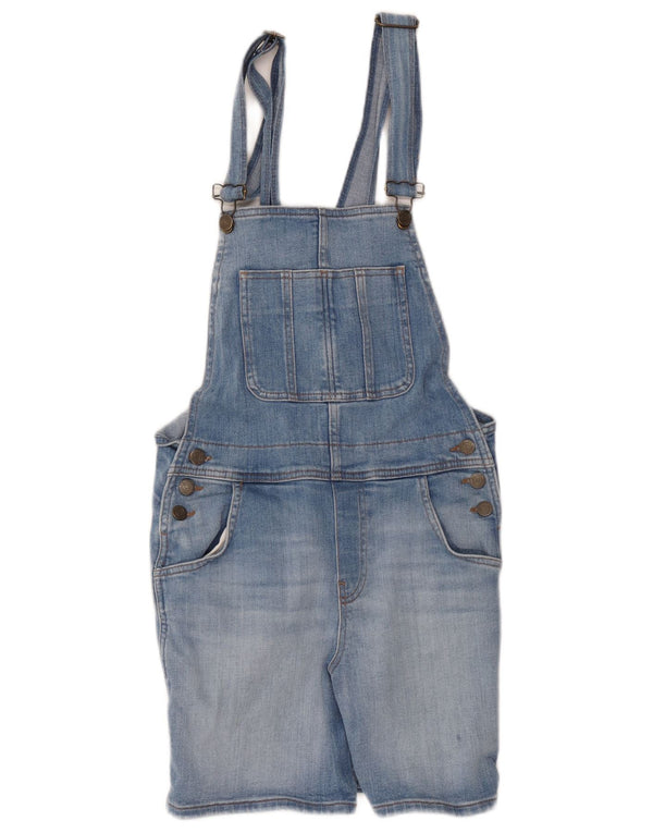 Salopete pentru femei Fat Face Pantaloni scurți din denim UK 10 Small W30 Blue Bumbac