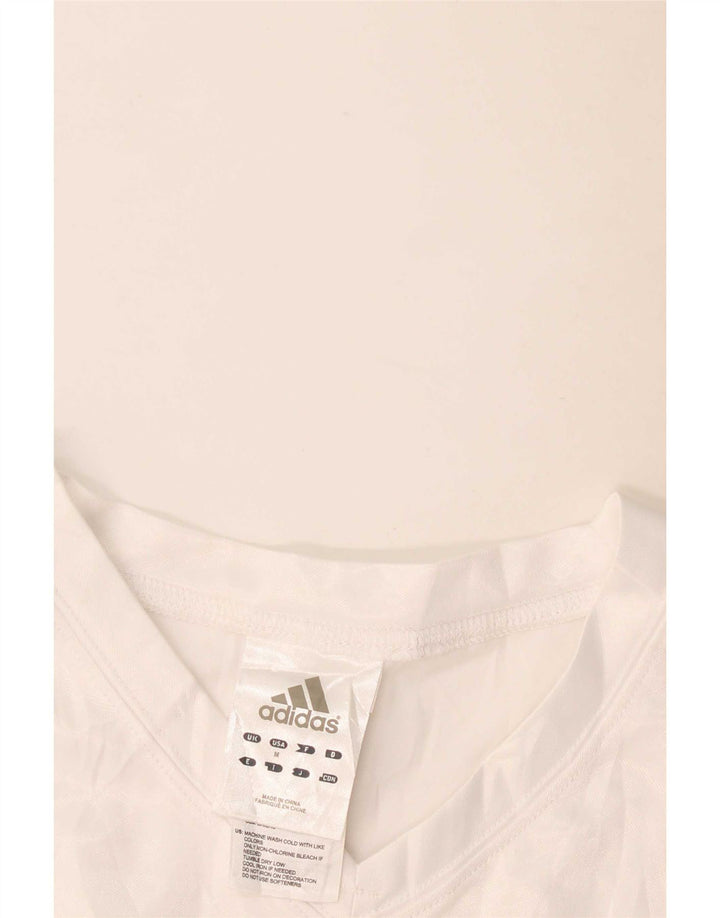 Tricou grafic Adidas pentru femei Top UK 12 Medium White Poliester
