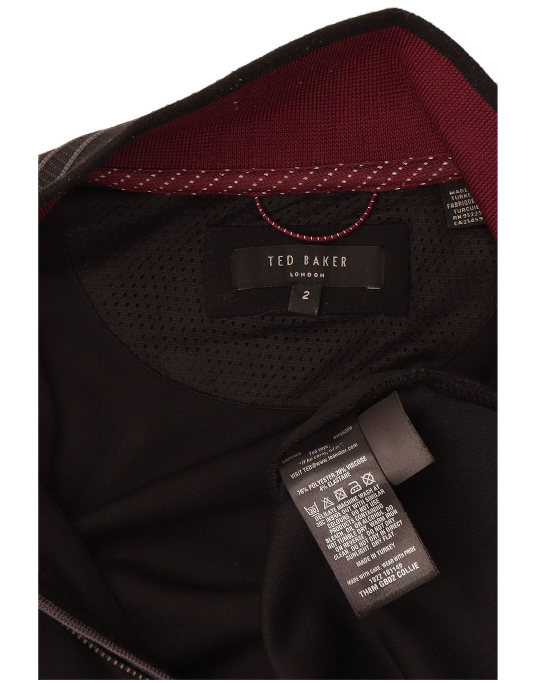 Trening pentru bărbați Ted Baker Jachetă de top Mărimea 2 Poliester negru mic