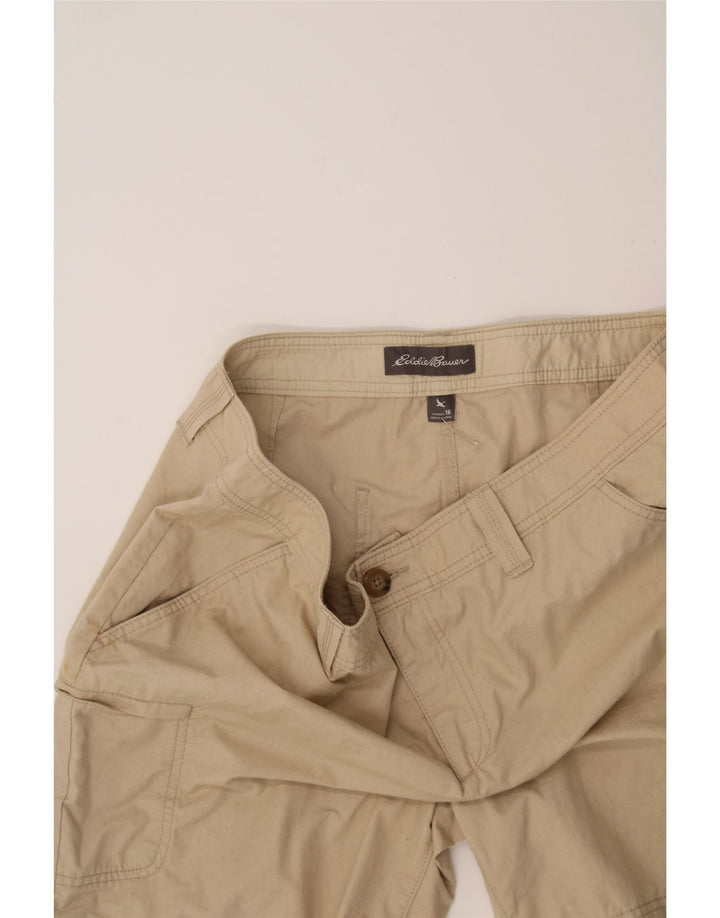EDDIE BAUER Womens Cargo Shorts US 16 2XL W40 Beige Cotton Vintage Eddie Bauer and Second-Hand Eddie Bauer from Messina Hembry 