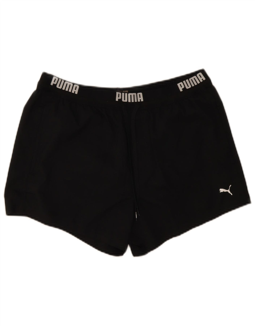 Pantaloni scurti sport grafic Puma pentru femei UK 14 Poliester mediu negru