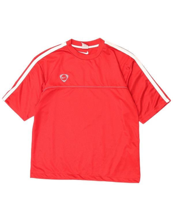 Tricou pentru bărbați Nike Top UK 45/47 XL Poliester color bloc roșu