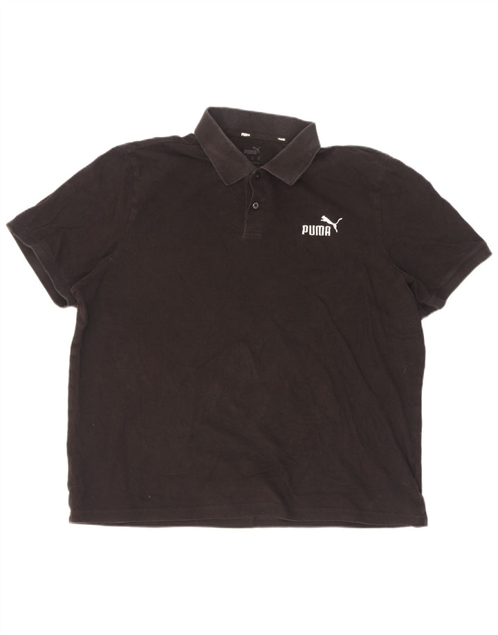 Tricou polo pentru bărbați Puma XL, bumbac negru