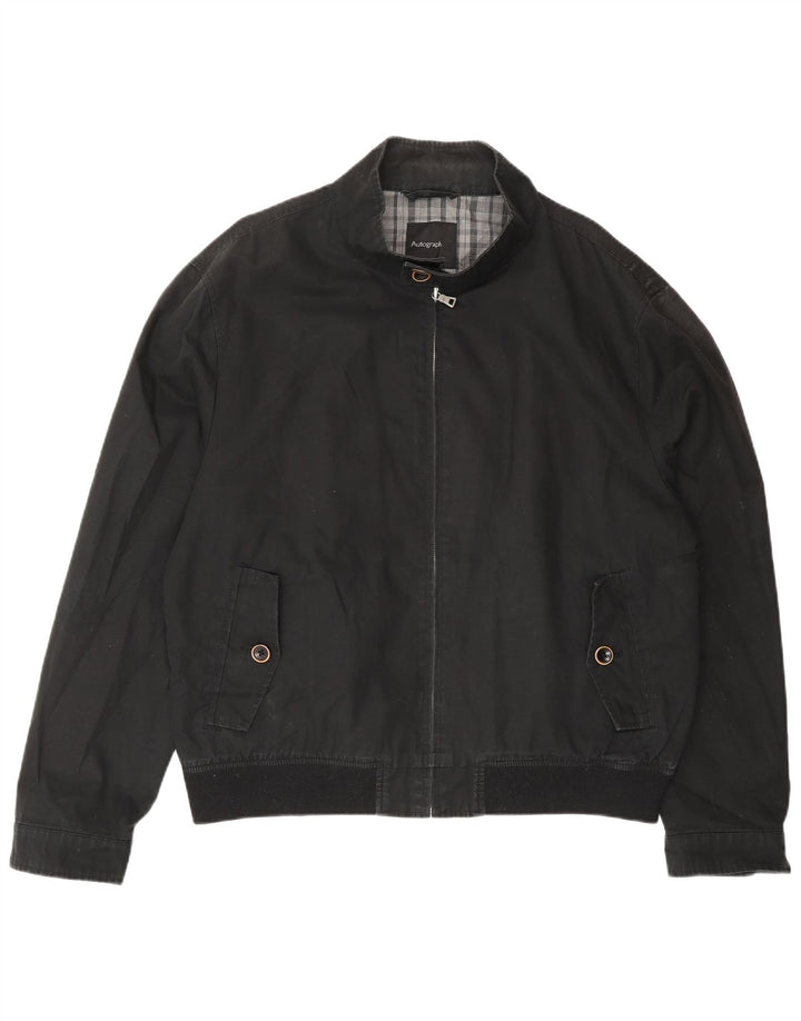 Geacă Bomber pentru bărbați Marks & Spencer Autograph UK 42 XL, bumbac negru