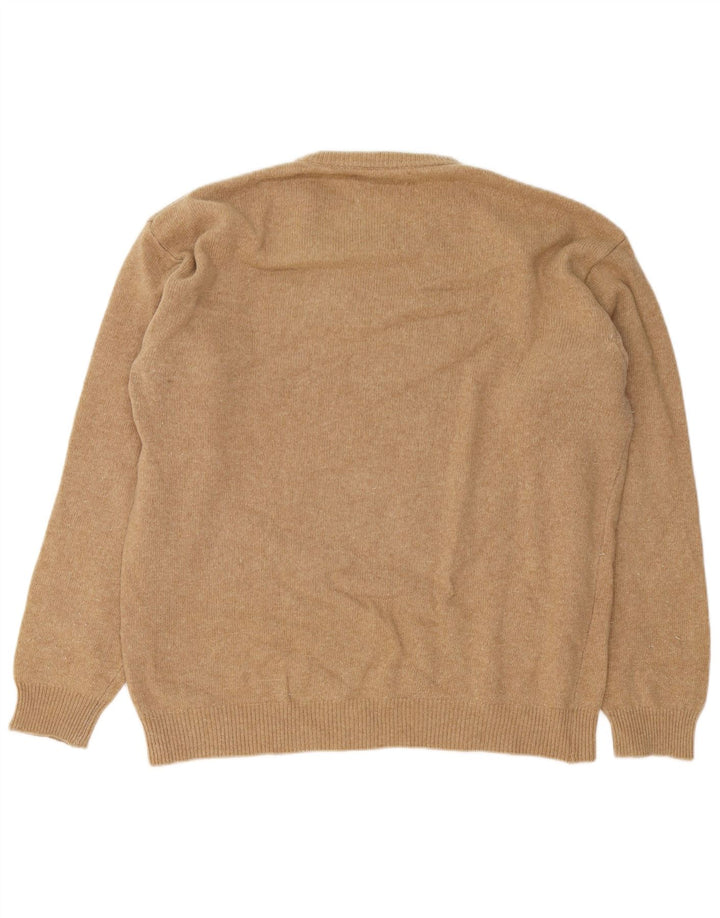 Pulover Marlboro Classics pentru bărbați, cu gât crew, 2XL, lână maro